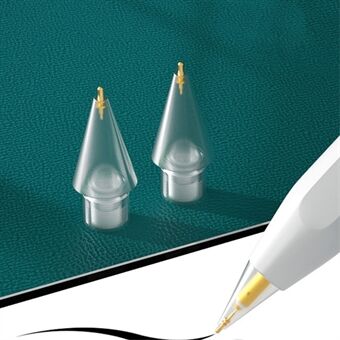 2 stk/sæt 6.0 gennemsigtige blyantspidser Pennitter til Apple Pencil 1. generation / 2. generations erstatningstips til iPad blyant