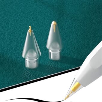 Blyantspidser Pennespidser sæt til Apple Pencil 1. Gen / 2. Gen 2 i 1 5.0 nål + 6.0 messing kort nåludskiftningstips til tegning/skrivning