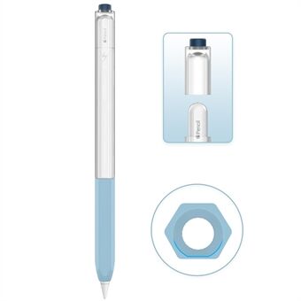 AHASTYLE PT-LC05 til Apple Pencil (2. generation) Jelly Style Translucent Stylus Pen Cover Silikone Anti-drop Anti-skrid beskyttelseshylster