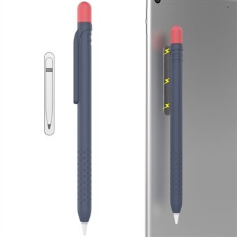 AHASTYLE PT152 Silikone-sleeve til Apple Pencil (1. generation) Stylus Pen-etui Dobbeltfarvet stødsikkert dæksel