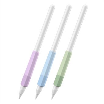AHASTYLE PT185 3 stk til Apple Pencil 2nd Generation Sleeve Stylus Pen Grip Silikoneetui Gradient farve
