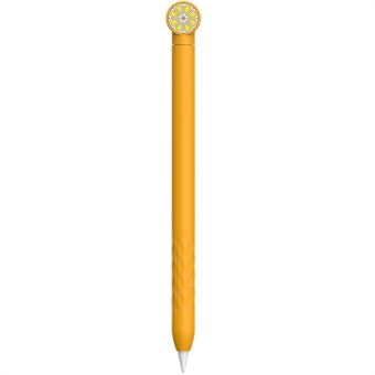 AHASTYLE PT129-2 til Apple Pencil 2nd Generation Cute Cartoon Stylus Pen Cover Blødt silikone anti-drop ærme