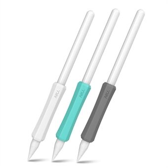 AHASTYLE LC03 3 stk./pakke Blød silikone grebsholder til Apple Pencil 1. / 2. generations Stylus Pencil Skridsikkert beskyttelsescover