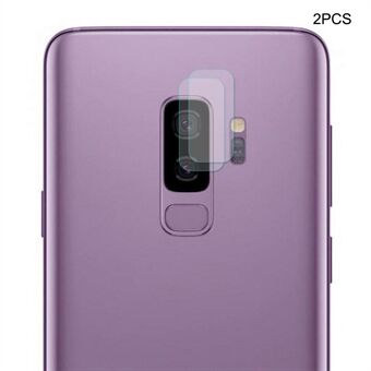2 stk HAT Prince 0.2mm 9H 2.15D Arc Edge hærdet glas Kameralinsebeskyttere til Samsung Galaxy S9 Plus SM-G965