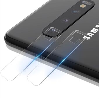 IMAK 2 stk/pakke High Definition klart glas kameralinsebeskytter til Samsung Galaxy S10 Plus