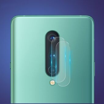 2 stk HAT-PRINCE [0,2 mm 9H 2,15D buekanter] Hærdet glas bagside kamera linsebeskyttelsesfilm til OnePlus 8