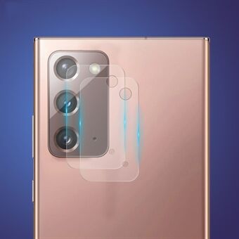 2 stk ENKAY HAT Prince til Samsung Galaxy Note 20/20 5G [0,2 mm 9H 2,15D buekanter] Kameralinsefilm af hærdet glas
