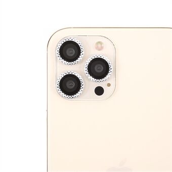 Til iPhone 12 Pro Max Ultra Clear Rhinestone Dekor Glas Kameralinsebeskytter (3 stk/sæt)