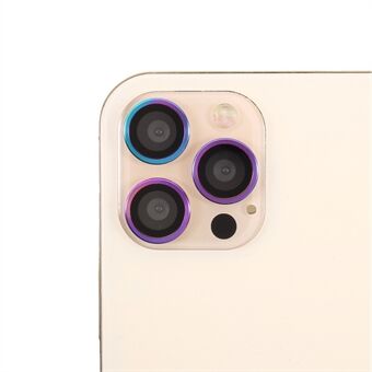 HD klar farverig ramme + glaskamera linsebeskytter (3 stk/sæt) til iPhone 11 Pro / iPhone 11 Pro Max / iPhone 12 Pro
