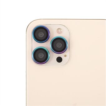 Multi-Color Edge Ultra Clear Metal Bumper Glas Kamera Objektiv Beskyttelsesfilm (3 Stk/Set) til iPhone 12 Pro Max
