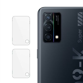 2 stk/pakke IMAK Ultra Clear Slidfast kameralinse filmbeskytter i hærdet glas til Oppo K9 5G