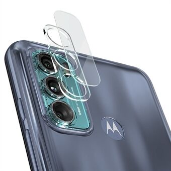 IMAK HD hærdet glas integreret anti-ridse linsefilm + objektivdæksel til Motorola Moto G40 Fusion/G60