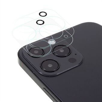 2 stk 9H 3D Scratch hærdet glas bagkamera linse Ring til iPhone 13 Pro Max 