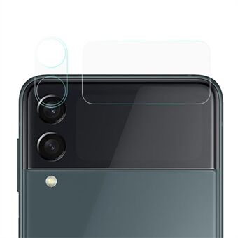 Hærdet glas 3D kamera linsefilm + Ultra Clear Back Screen Protector til Galaxy Z Flip3 5G