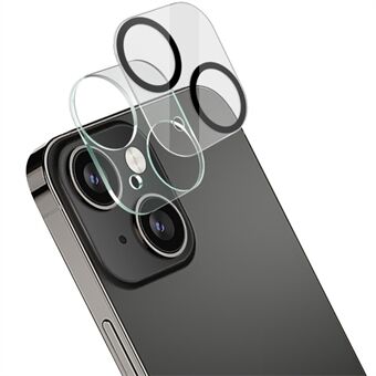 IMAK HD Clear Back Camera Lens Cover Hærdet glasfilm + Akryl Lens Cap til iPhone 13/13 mini