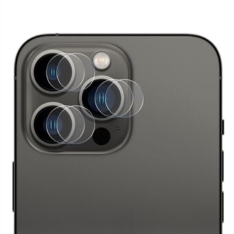 ENKAY 2 gruppe/sæt ultratynd HD 0,2 mm klar ridsefast hærdet glas kamera linse bagsidefilm (3 stk/gruppe) til iPhone 13 Pro / 13 Pro Max