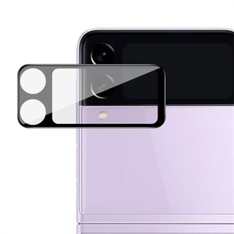 IMAK ikke-boble ridsefast gennemsigtigt hærdet glas kamera linsebeskytter (sort version) til Samsung Galaxy Z Flip3 5G