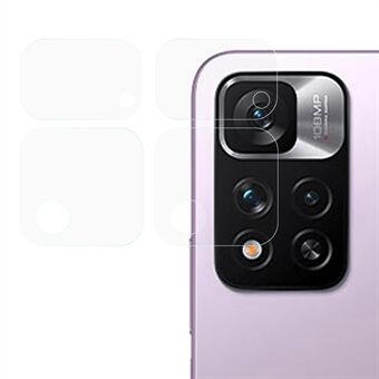 2 stk/sæt Ultraklart hærdet glas kameralinsebeskyttelsesfilm til Xiaomi Redmi Note 11 Pro+ 5G/Redmi Note 11 Pro 5G (Kina) (MediaTek)