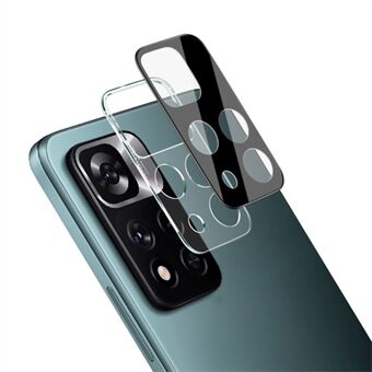 IMAK Full Edge to Edge HD Klart hærdet glas Kameralinsebeskytter + Akryllinsedæksel (sort version) til Xiaomi Redmi Note 11 Pro+ 5G/Redmi Note 11 Pro 5G (Kina) (MediaTek)