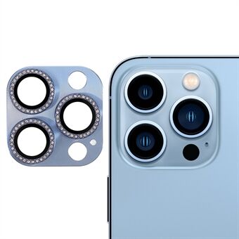 RURIHAI Rhinestone hærdet glas kamera linsecover film + aluminiumslegering Anti-ridse til iPhone 13 Pro Max  / iPhone 13 Pro 