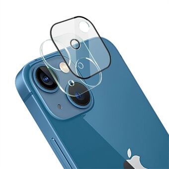 IMAK B Series Full Cover Ridsefast HD Klart hærdet glas Kameralinsefilm + objektivdæksel til iPhone 13 /13 mini 
