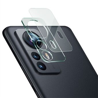IMAK til Xiaomi 12 Pro Præcis udskæring High Definition Anti-pletter hærdet glas Kamera linsefilm + akryl linsehætte