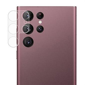 Til Samsung Galaxy S22 Ultra 5G AGC glaskamera linsebeskytter Vandtæt boblefri ultraklart hærdet glasfilm