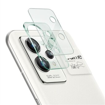 IMAK For Realme GT2 Pro Ultra Clear Anti-ridse hærdet glas kamera linsefilm + akryl linsehætte