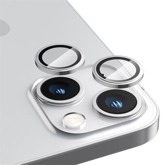 BENKS King Kong Series til iPhone 13 mini /13  aluminiumslegering+Corning hærdet glas Anti-ridse fuld lim linsebeskyttelsesfilm - hvid