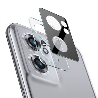IMAK til OnePlus Nord CE 2 5G integreret High Definition klar anti-olie hærdet glas linsefilm + akryl linsehætte (sort version)