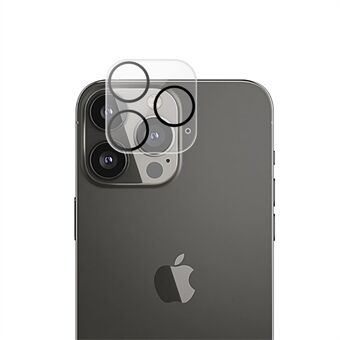 MOCOLO til iPhone 14 Pro  kameralinsebeskytter med natcirkelcirkel, 9H Anti-ridse hærdet glas silkeudskrivning Kameralinsefilm