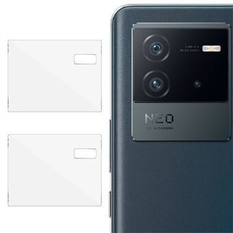 IMAK til vivo iQOO Neo6 5G 2 stk/sæt Kameralinsebeskytter Supergennemsigtig slidbestandig hærdet glasfilm