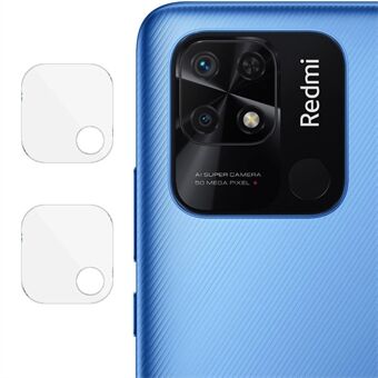 IMAK til Xiaomi Redmi 10C/Redmi 10 (Indien) 2 stk/sæt 0,3 mm Tynd Stærk Hårdhed Anti-pletter Kameralinsebeskytter Hærdet glasfilm
