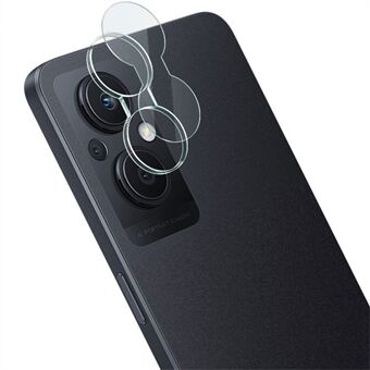 IMAK til Oppo Reno8 Lite 5G kamera linsebeskytter Integreret HD hærdet glas linsefilm + akryl linsehætte