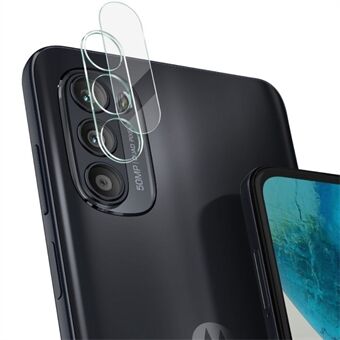 IMAK til Motorola Moto G52 4G integreret hærdet glas linsefilm + akryl linsehætte HD klar ridsefast kamera linsecover tilbehør