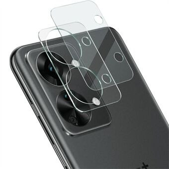 IMAK til OnePlus Nord 2T 5G klar kameralinsebeskytter Integreret hærdet glas bagside kamera linsefilm + akryl linsehætte