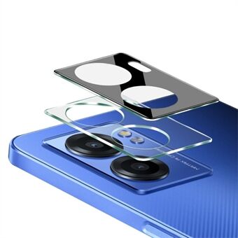 IMAK For Realme Narzo 50 5G kameralinsedækselbeskytter Nem installation Ridsefast integreret hærdet glas linsefilm + akryllinsedæksel (sort version)