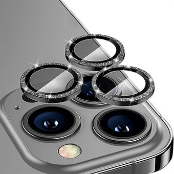 ENKAY HAT Prince Til iPhone 13 Pro  / 13 Pro Max  1 sæt kameralinsefilm Rhinestone-dekor hærdet glas + linsebeskytter i aluminiumslegering