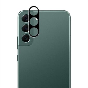 MOCOLO til Samsung Galaxy S23 Plus kamera linsebeskytter, anti-fingeraftryk silke print HD hærdet glas linse beskyttelsesfilm - sort