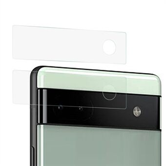 2 stk/sæt til Google Pixel 6a hærdet glas kamera linsebeskytter 2.5D bue Edge uden boble Ultra klar linse film
