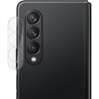 IMAK kamera linsefilm til Samsung Galaxy Z Fold4 5G Anti-ridse anti-olie HD hærdet glas linsebeskytter + akryl linsehætte