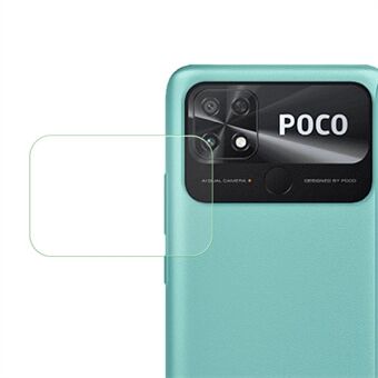 Kameralinsebeskytter til Xiaomi Poco C40 4G, anti-ridse HD Clear Full Cover hærdet glasfilm