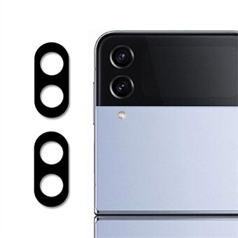 ENKAY HAT-PRINCE 2stk / sæt til Samsung Galaxy Z Flip4 5G anti-slid HD fuld dækning bagkamera linsebeskytter Silkeudskrivning Hærdet glas linsefilm