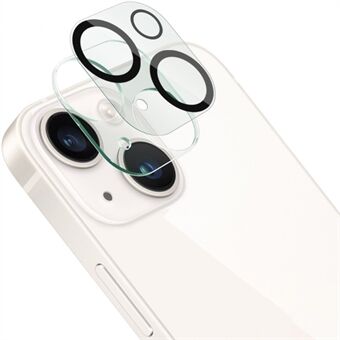 IMAK til iPhone 14/14 Plus kameralinsebeskytter i hærdet glas + akryl linsehætte Anti-ridse linsefilm