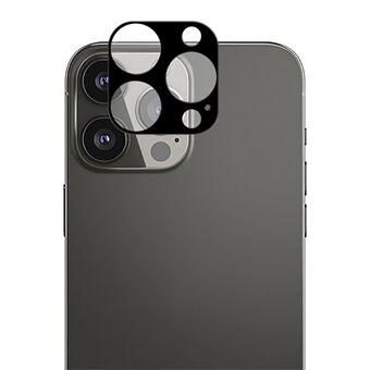 AMORUS kameralinsebeskytter til iPhone 13 Pro 6,1 tommer / 13 Pro Max 6,7 tommer, silkeudskrivning Anti-fingeraftryk Hærdet glas Kameralinsebeskyttelsesfilm - sort