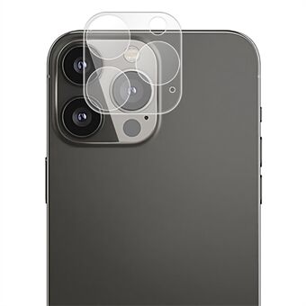AMORUS kameralinsebeskytter til iPhone 13 Pro 6,1 tommer / 13 Pro Max 6,7 tommer, anti-fingeraftryk Anti-ridse HD Clarity Silke Printing Hærdet glasfilm