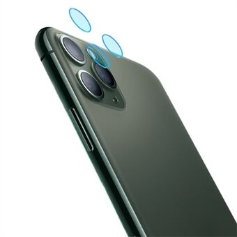 AMORUS 1 sæt individuelt kamera linsebeskytter til iPhone 11 Pro 5,8 tommer / 11 Pro Max 6,5 tommer, HD hærdet glas brudsikkert Ring linsefilm