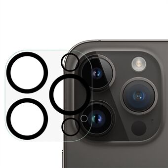 Til iPhone 14 Pro / 14 Pro Max Anti-eksponeringslinsebeskytter i et stykke hærdet glas bagkameradækselbeskytter