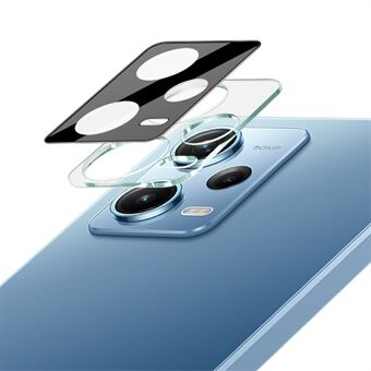 IMAK til Xiaomi Redmi Note 12 Pro 5G klar hærdet glas linsefilm + akryl linsehætte Anti-ridse kamera linsebeskytter (sort version)