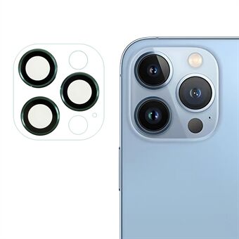 RURIHAI til iPhone 13 Pro 6,1 tommer / 13 Pro Max 6,7 tommer klar kameralinsebeskytter Anti-ridse metal + akryl beskyttende linsefilm